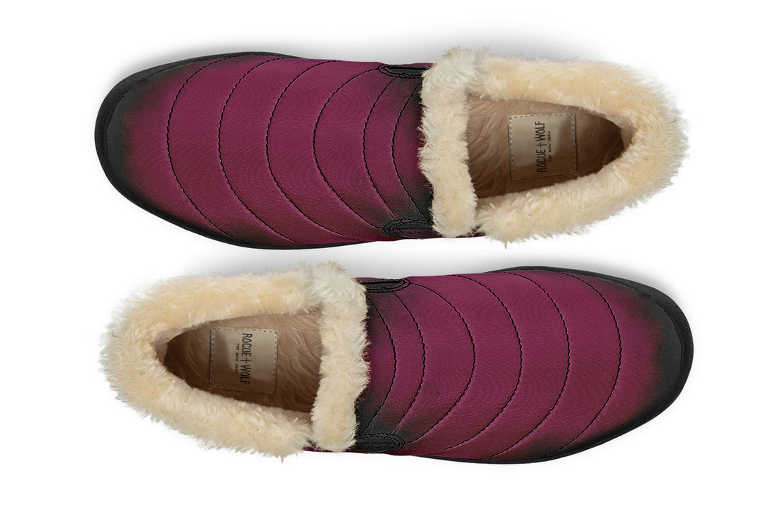 Wicked Berry Winter Sneakers - Warm & Easy Slip-On Shoes Lined with Vegan Wool with Anti-Slip Soles