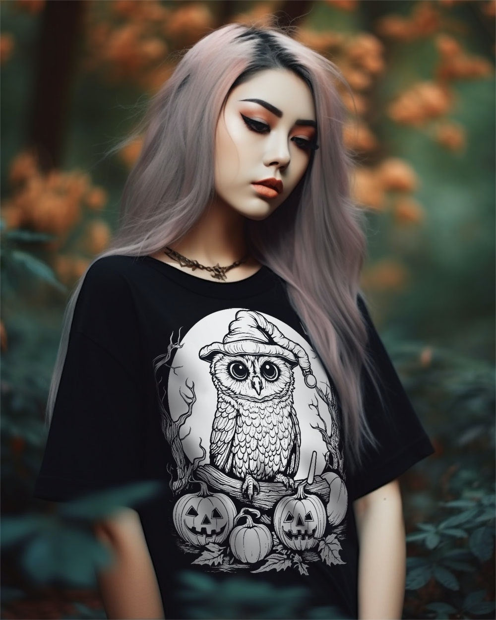 Owl's Night Out Tee - Alt Goth T-Shirt Unisex Halloween Dark Academia Occult Fashion Grunge Witchy Vegan Style