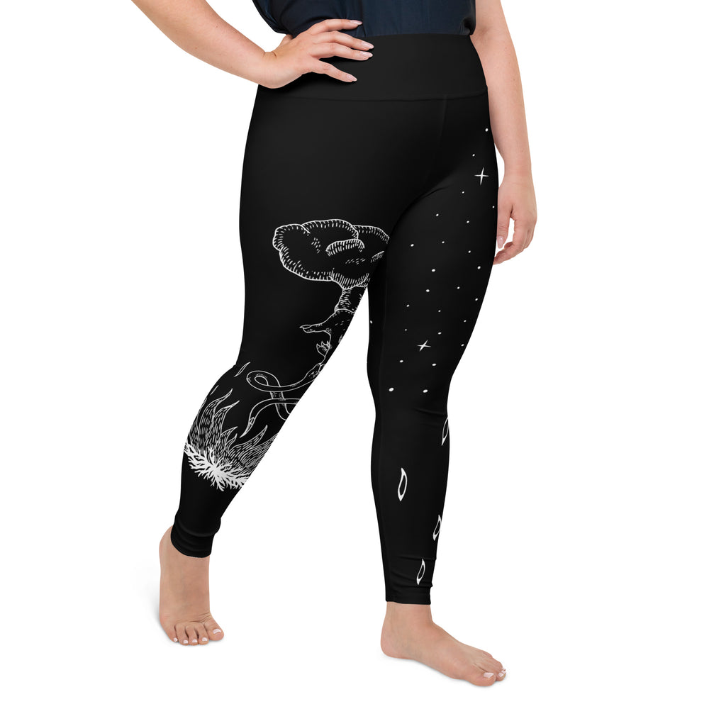 Nightshade Yoga Leggings - Activewear Leisurewear Alt Style Goth
