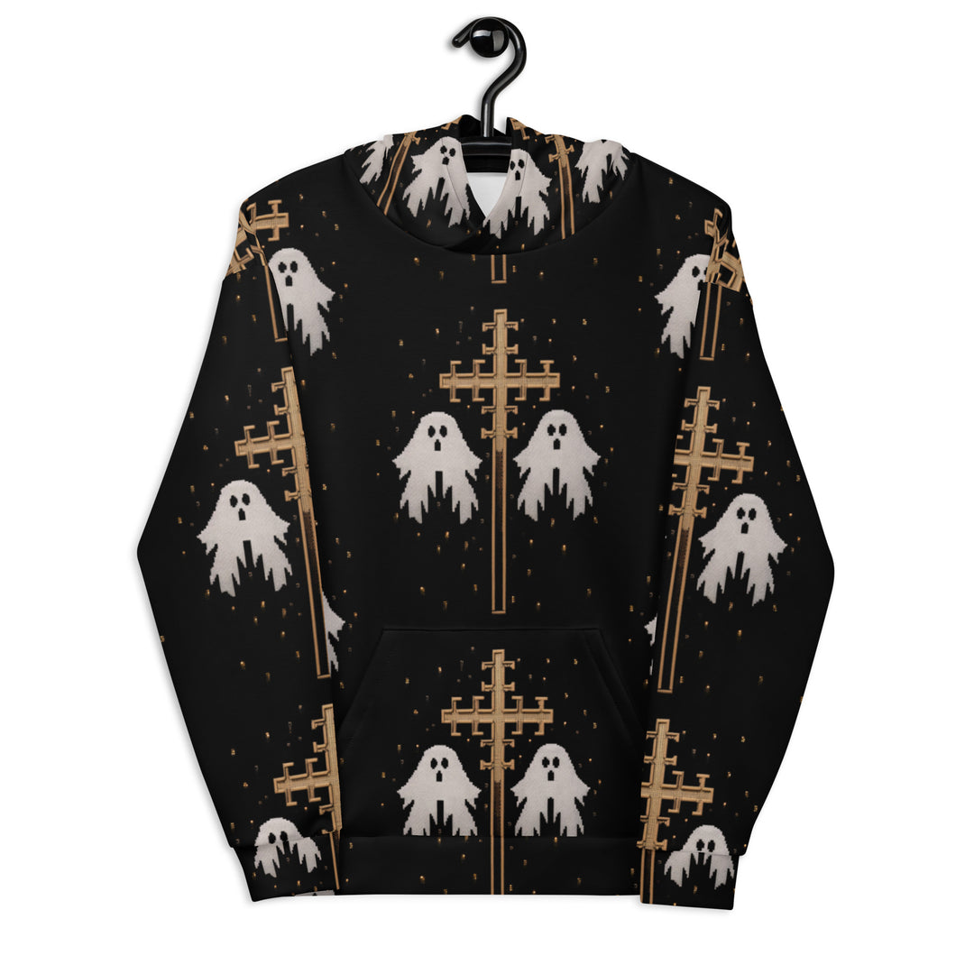 Holy Spirits Unisex Hoodie - Dark Academia Gothic Jumper with Spooky Ghosts, Witchy Alt Style