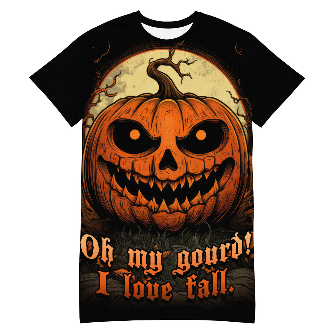 OMG! Tee Dress - Gothic Dark Academia Witchy Alt Style Halloween Grunge Occult T-shirt Dress