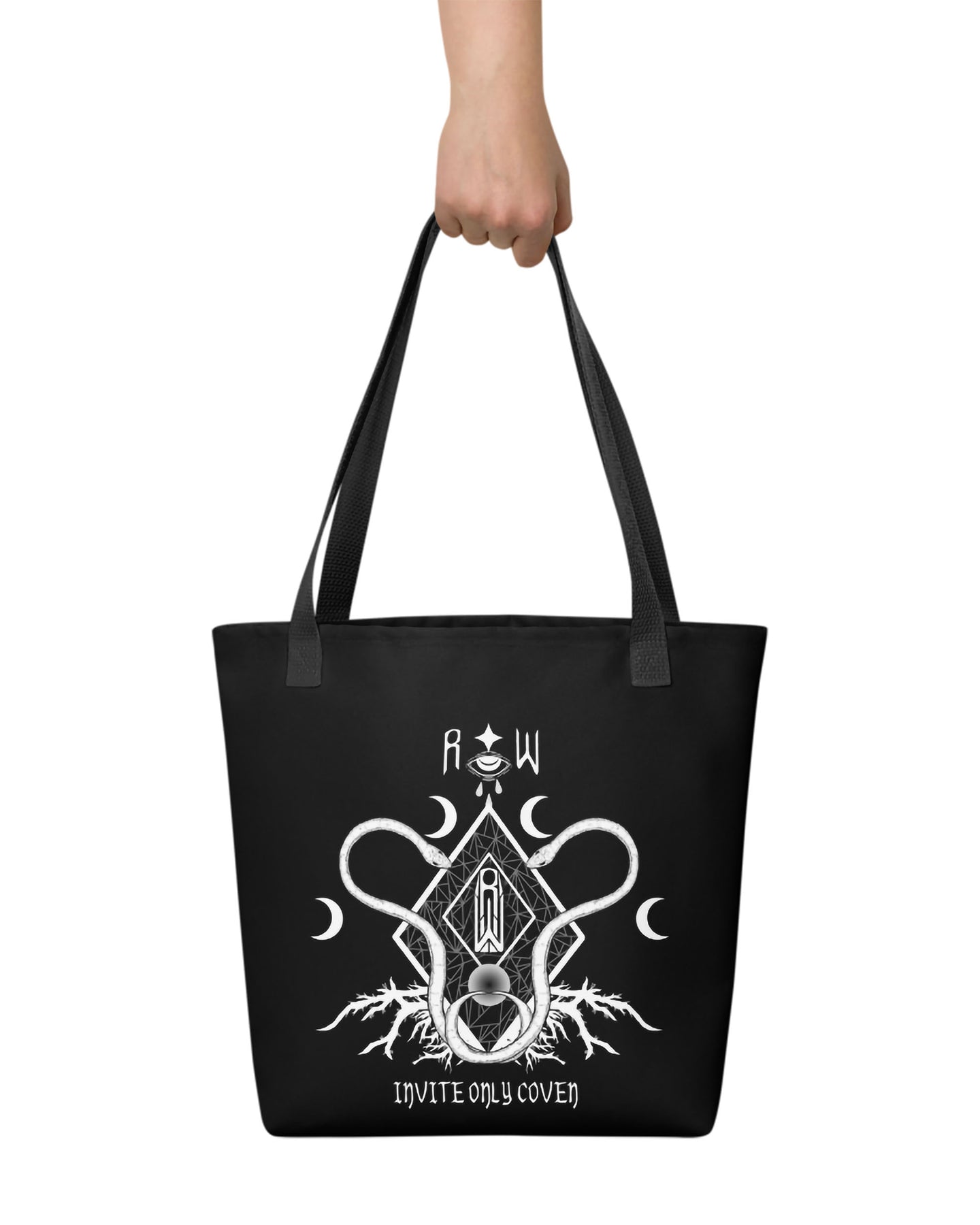 Holy Spirits Vegan Tote for Women - Dark Academia Witchy Large