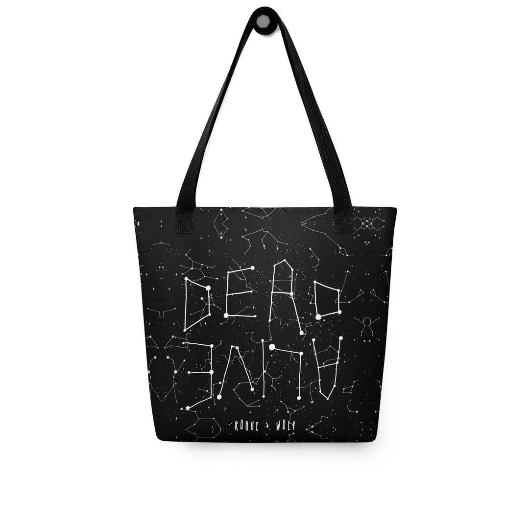 Dead or Alive Tote Bag - Witchy Cotton Vegan Tote Large Foldable & Reusable Bag for Travel Work Gym Grocery Cool Gothic Gifts