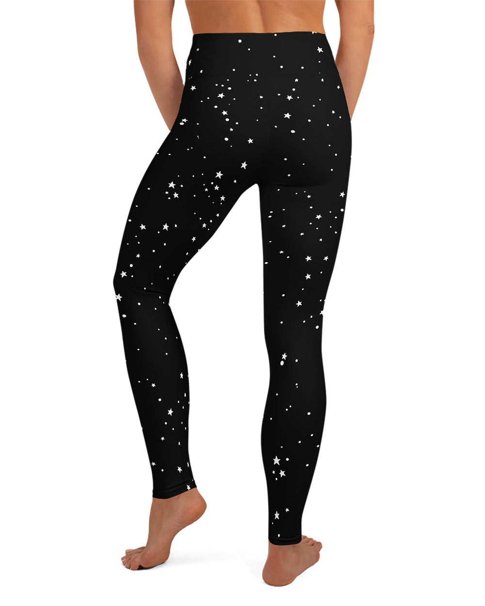 Starry Night Yoga Leggings - UPF 50+ Protection from 98% of harmful rays -  Vegan Witchy Goth Fashion - Dark Academia Occult Gothic Clothing - Eco-friendly Sustainable Grunge Aesthetic Activewear