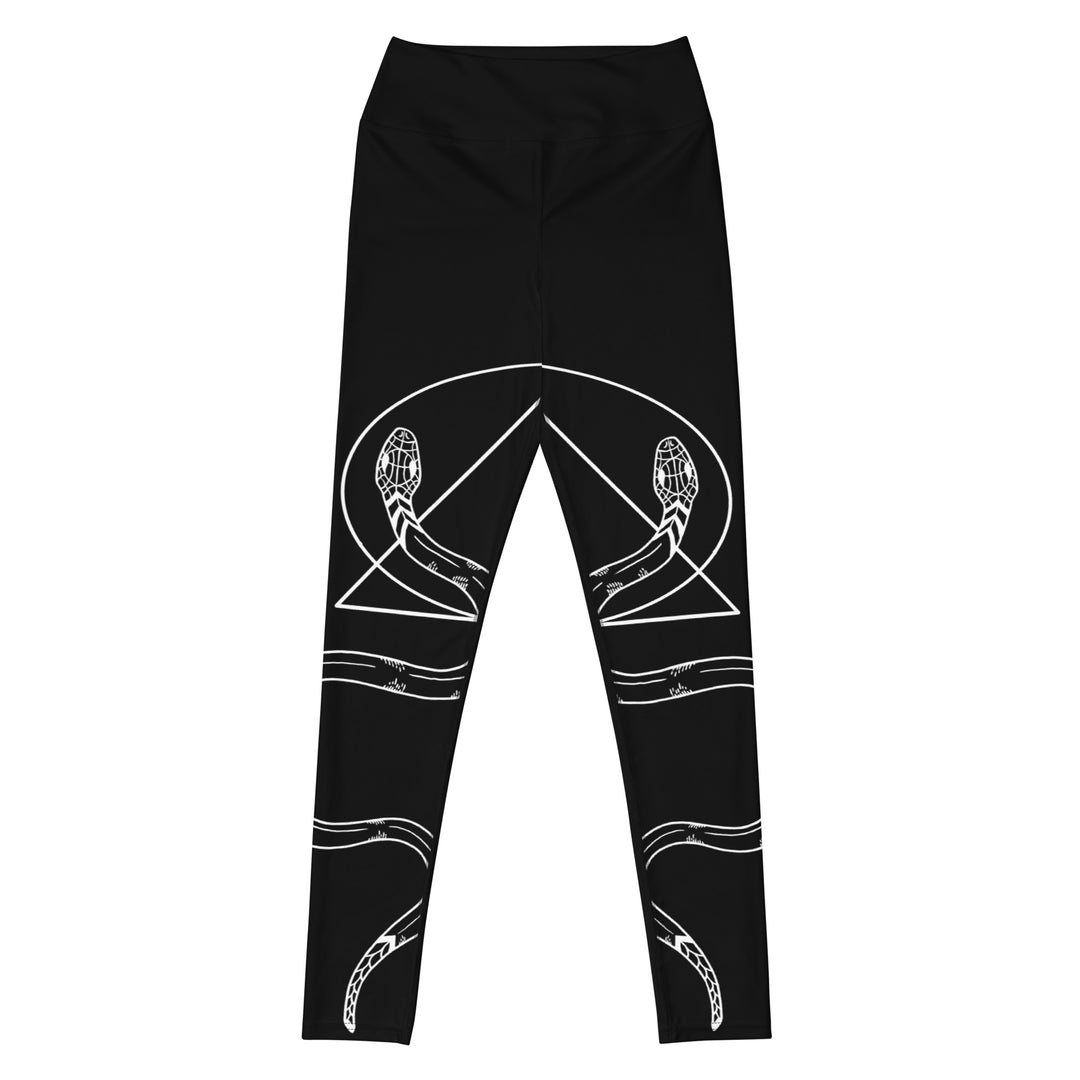 Snake Guardians Leggings - Vegan UPF 50+ Protection Dark Academia Goth Yoga Activewear Occult Witchy Leisurewear