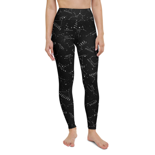 Stellar Leggings - Vegan UPF 50+ Protection Dark Academia Goth Yoga Activewear Occult Witchy Leisurewear