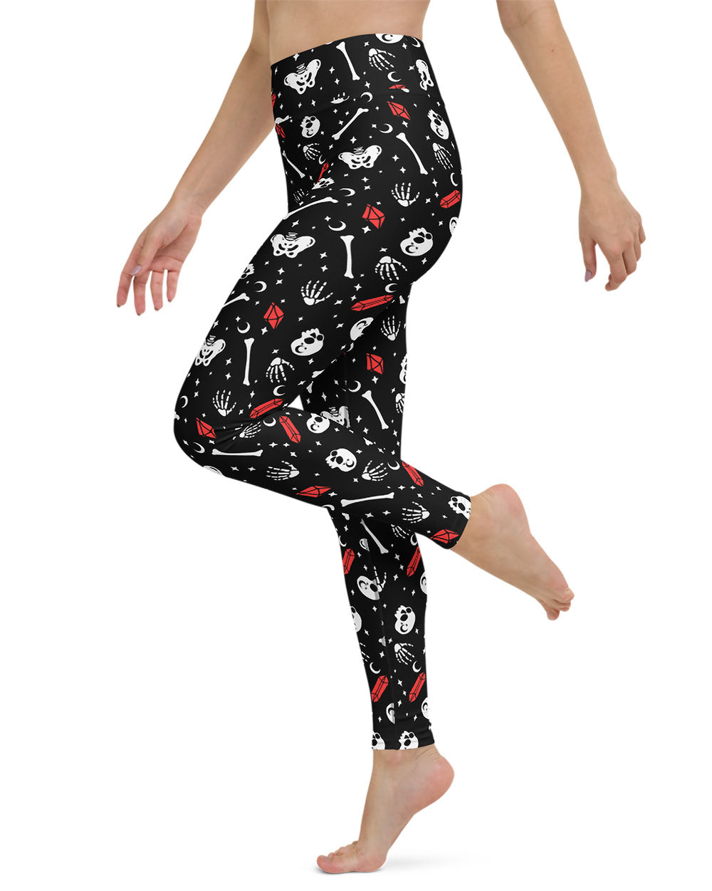 Skulls & Crystals Yoga Leggings