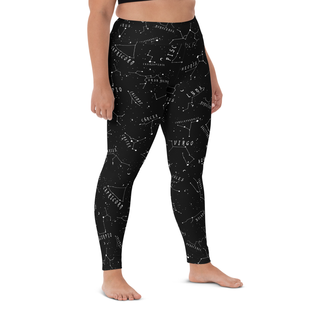Stellar Leggings - Vegan UPF 50+ Protection Dark Academia Goth