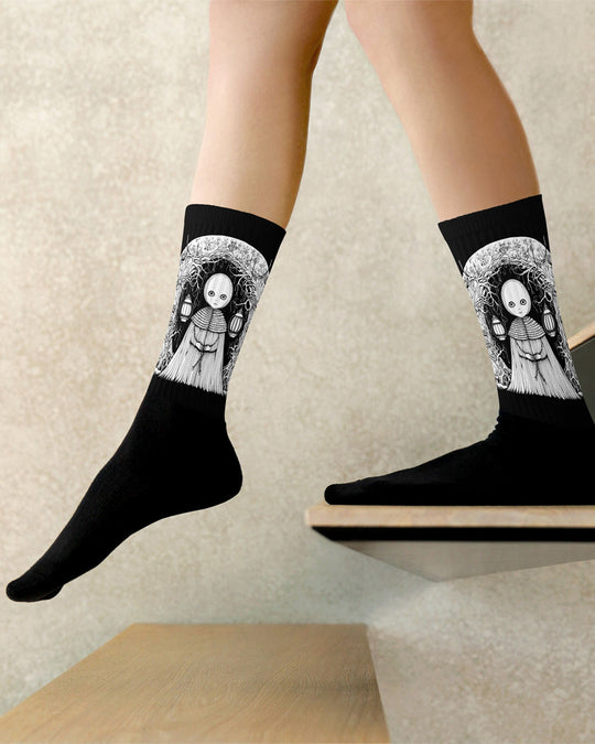 Feeling Lost Socks - Vegan Graphic Witchy Alt Style Unisex Grunge Aesthetic Halloween Gifts Alt Gothic Accessories