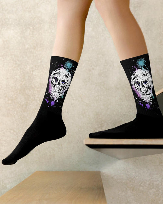 Cat-Astro-Phe Socks - Vegan Goth Socks Unisex Grunge Aesthetic Witchy Alt Accessories Spooky Cool Fun Gifts