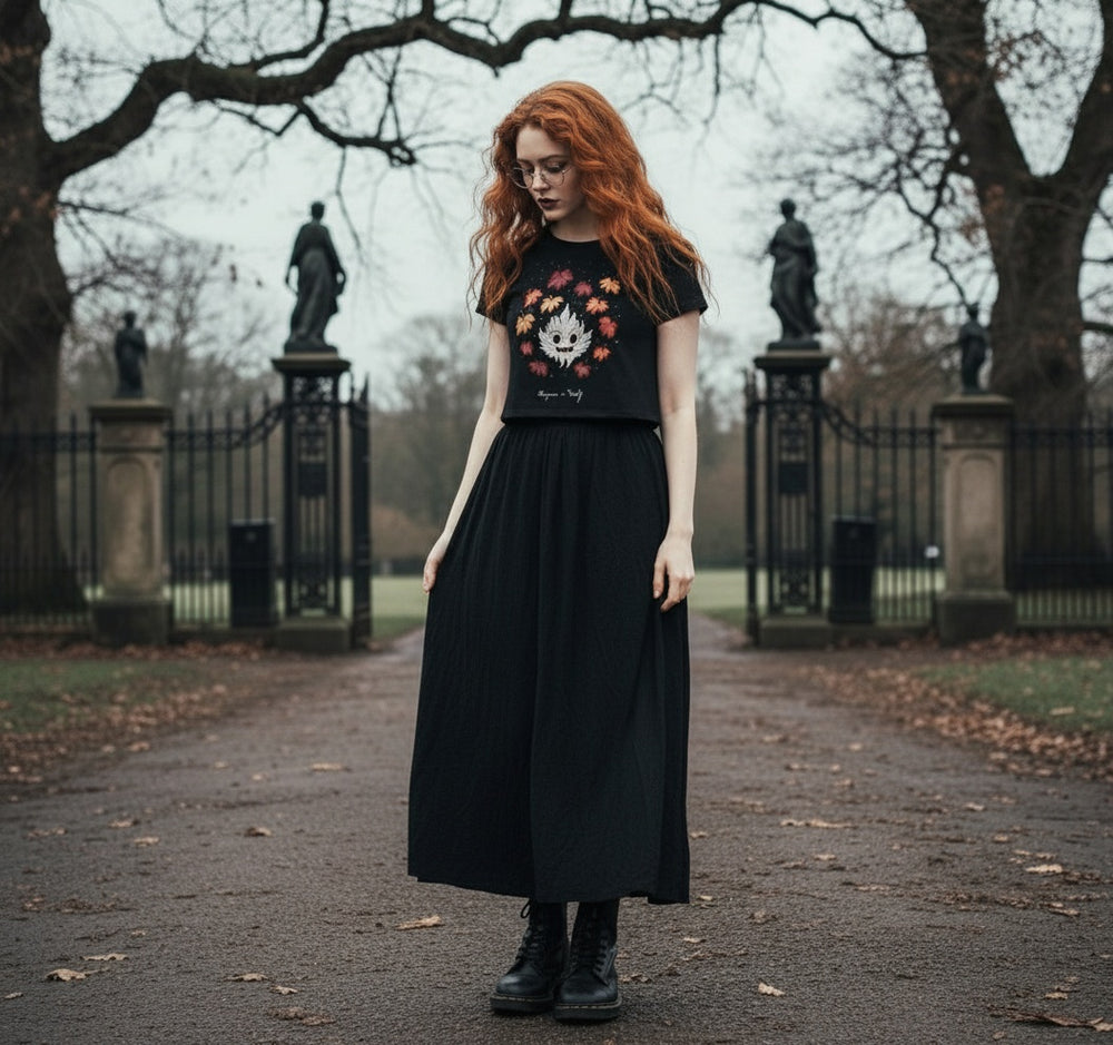 Maple Ghosty Short Sleeve Crop Top