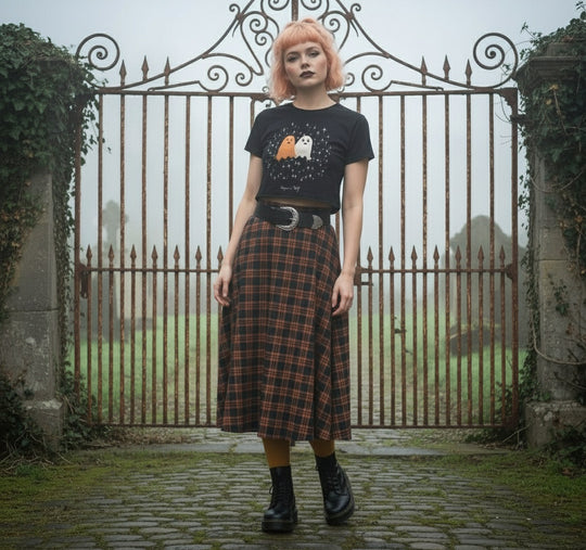Ghost Besties Short Sleeve Crop Top