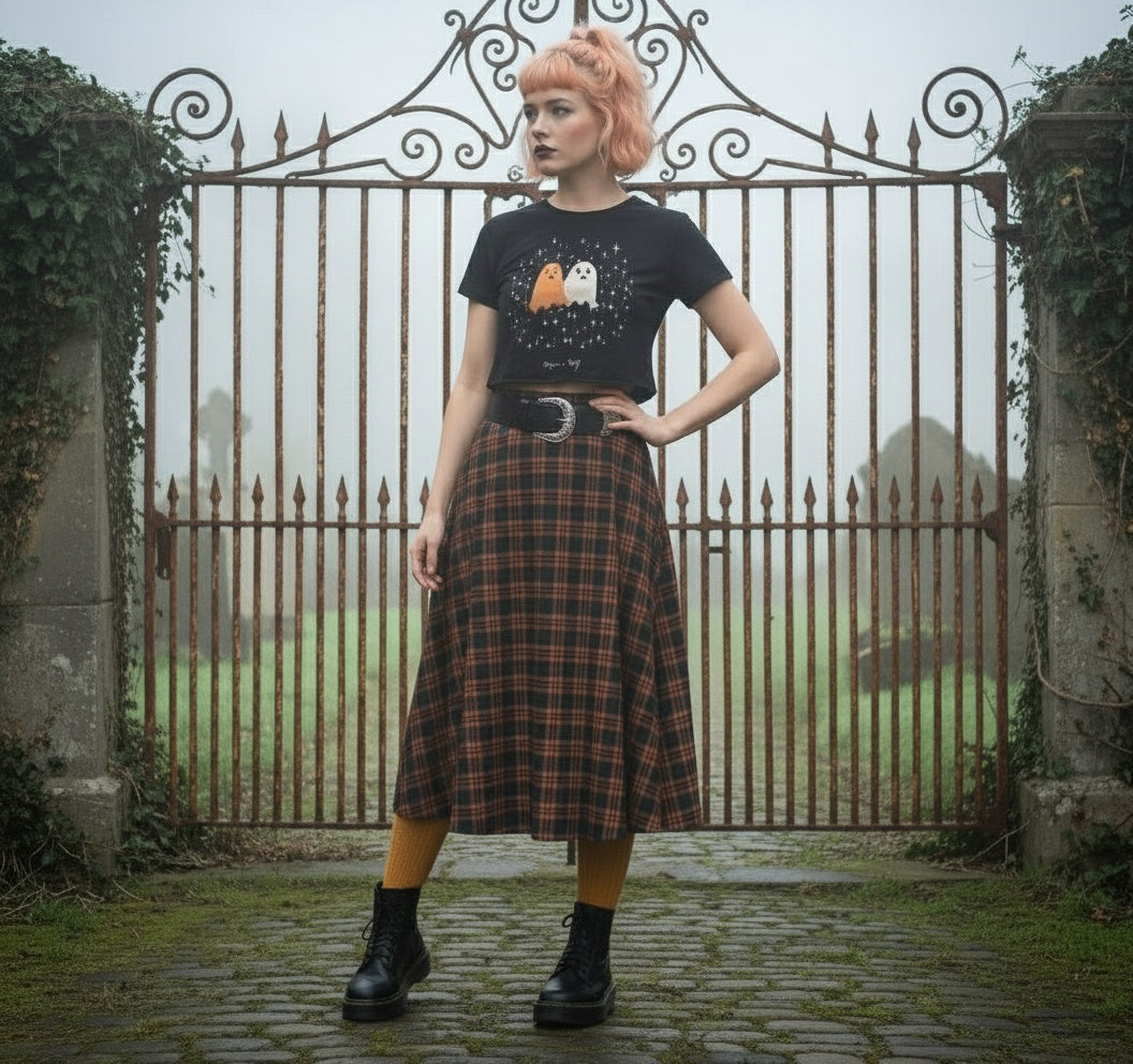 Ghost Besties Short Sleeve Crop Top