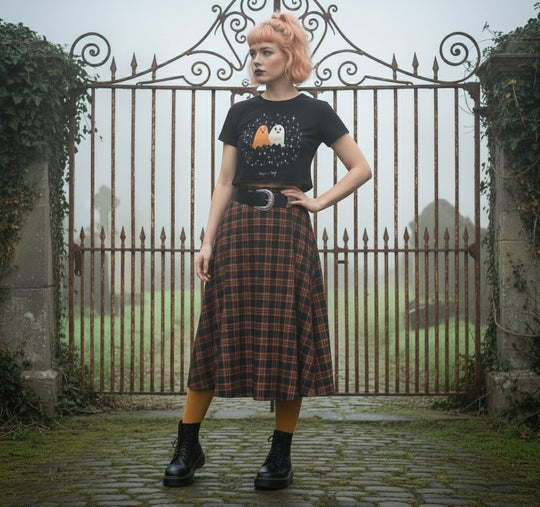 Ghost Besties Short Sleeve Crop Top