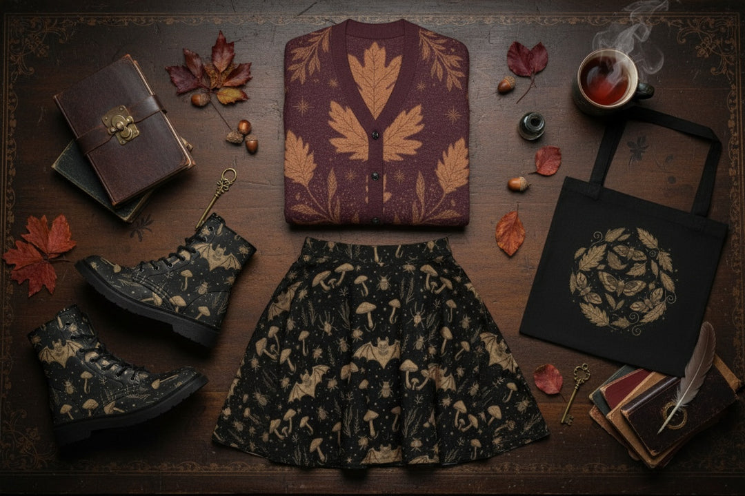 Oxblood Autumnalis Knitted Cardigan