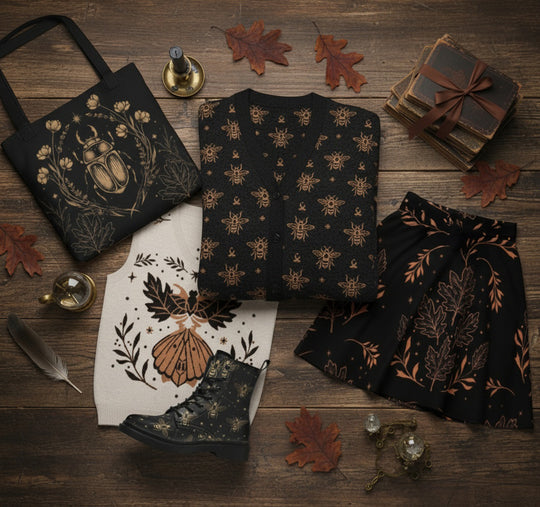 Black House Scarab Tote Bag
