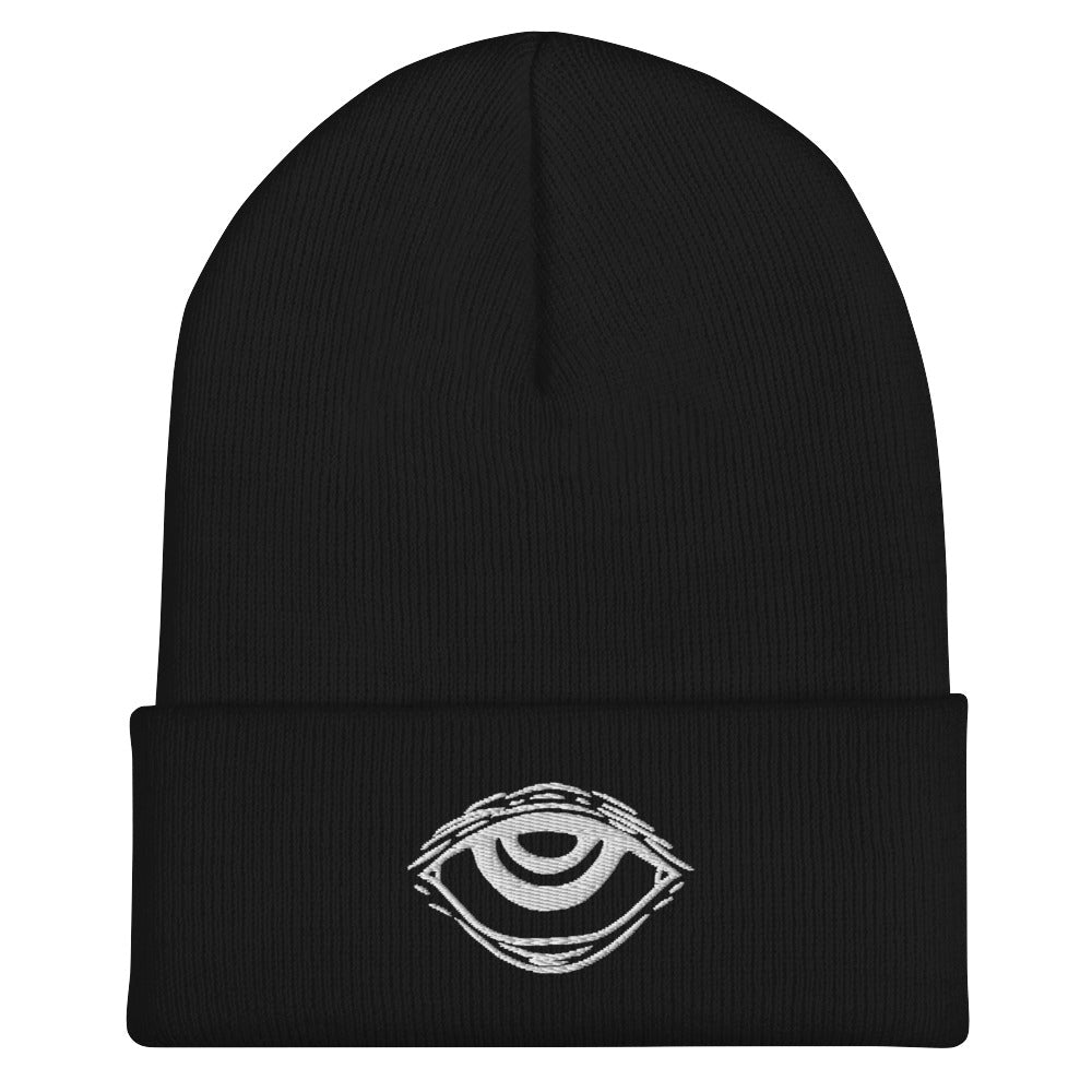 Third Eye Beanie - Vegan Gothic Clothing - Alternative Occult Ethical Fashion - On Demand Eco-friendly Sustainable Product