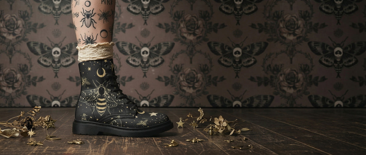 Bee Constellation Boots from Dark Academia Boots