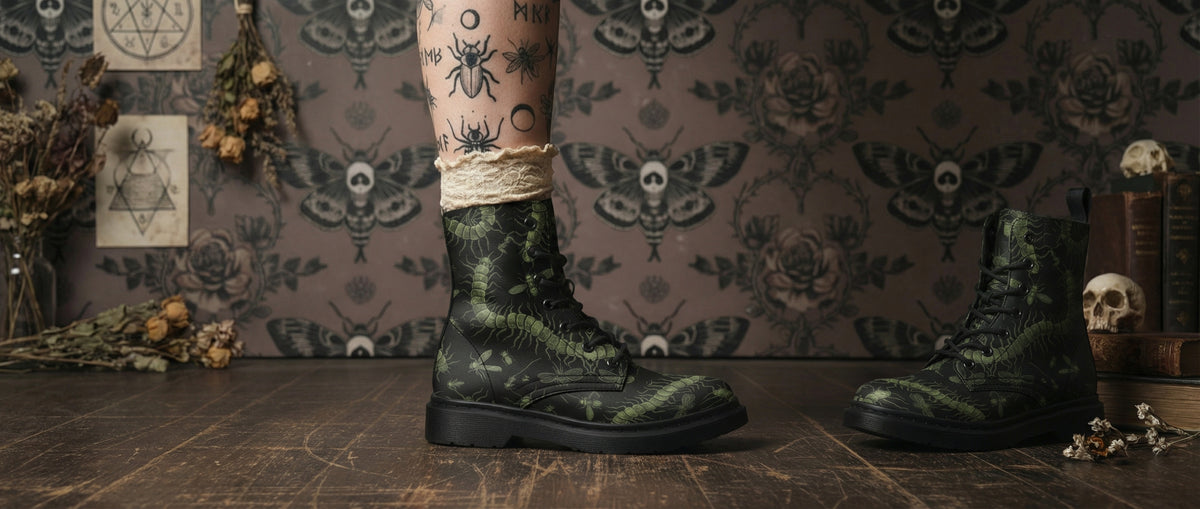 Centipeda Tenebris Boots from Dark Academia Boots