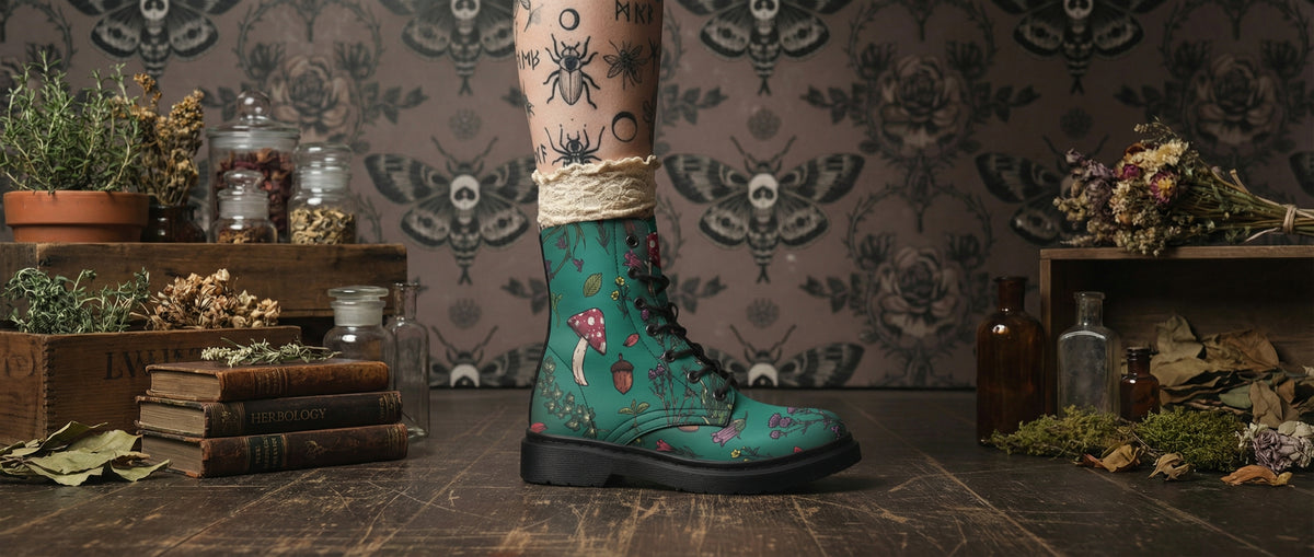 Verdant Herbology Boots from Botanical Boots