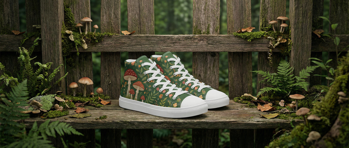Midnight Cat High Tops from Horror Boots