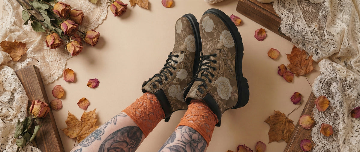 Hazel Rose Romance Classic Boots from Botanical Classic Boots
