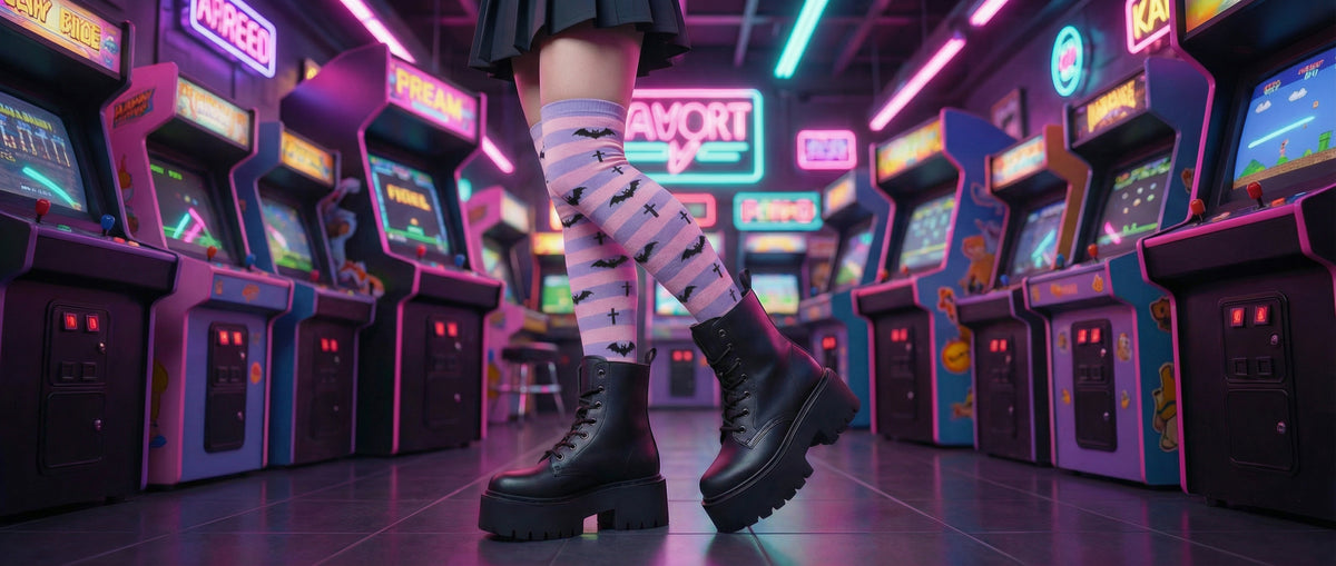 Pitch Black Platform Boots from Platform Boots