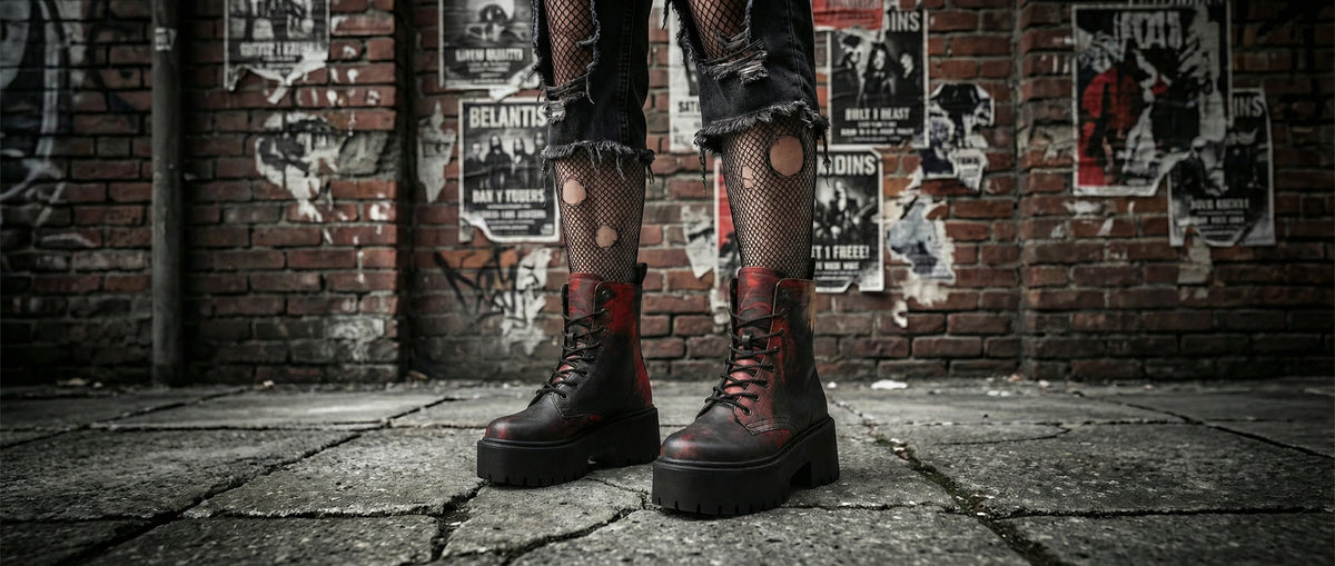 Molten Obsidian Platform Boots from Platform Boots
