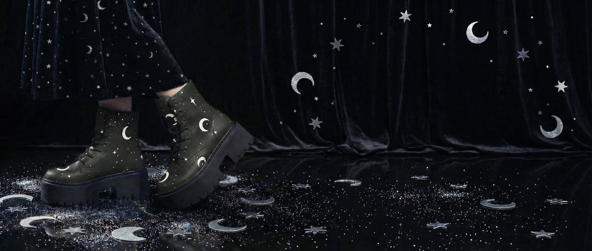 MoonDust Platform Boots from Platform Boots