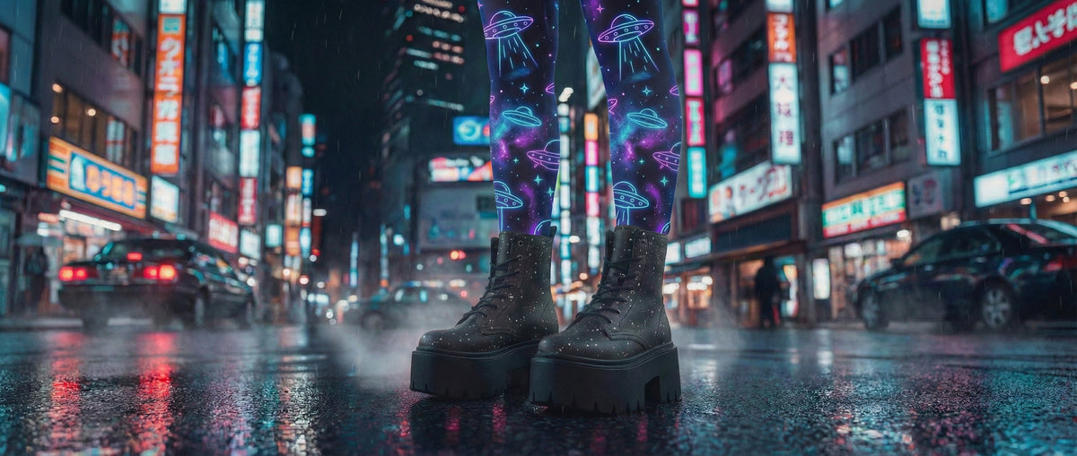 Starry Night Platform Boots from Platform Boots