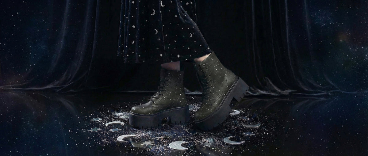 Starry Night Platform Boots from Platform Boots