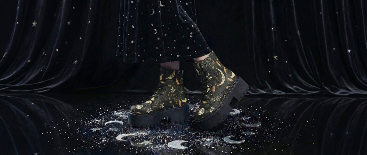 Moonlit Botanica Platform Boots from Platform Boots