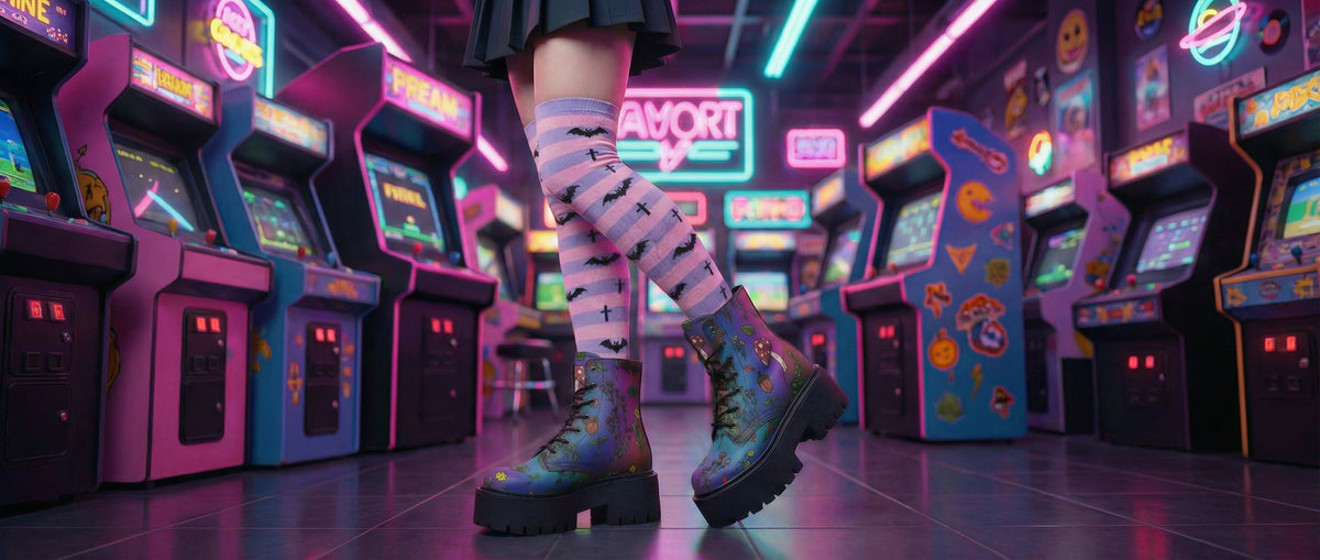 Rainbow Herbology Platform Boots from Platform Boots