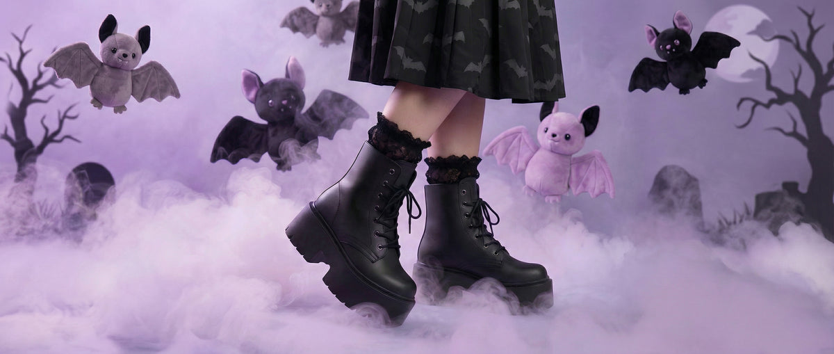 Pitch Black Platform Boots from Platform Boots
