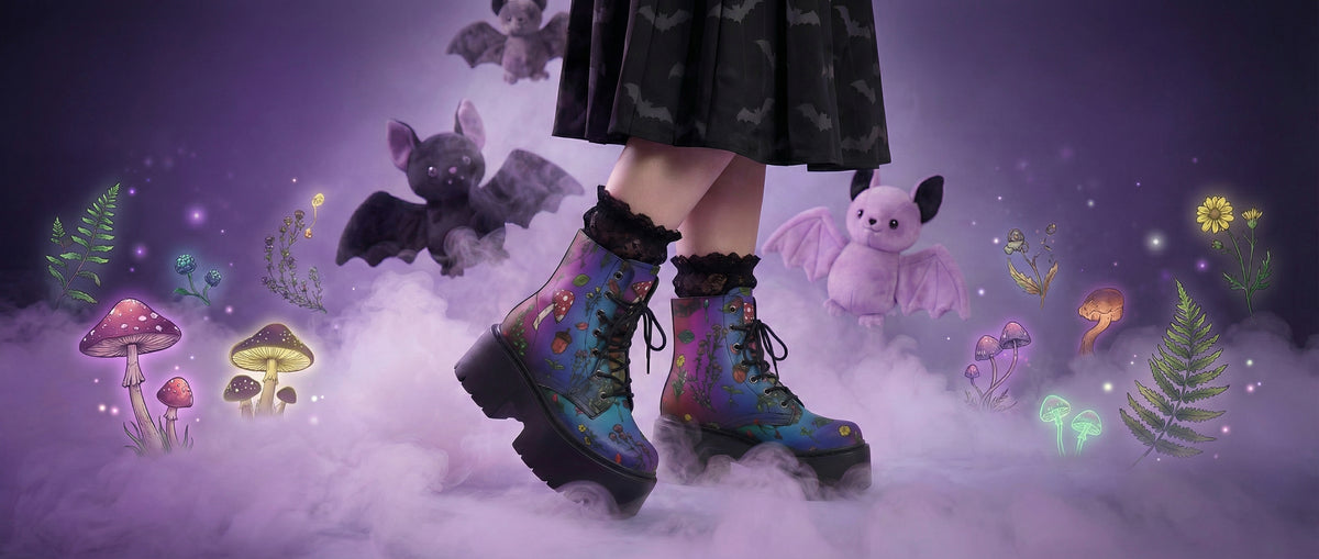 Rainbow Herbology Platform Boots from Platform Boots