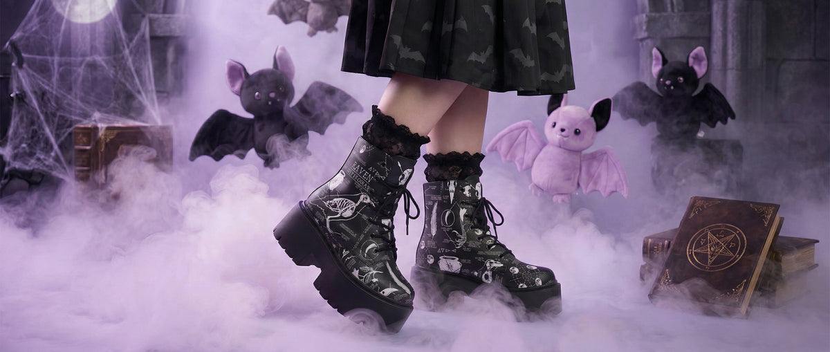 Raven Study Platform Boots from Platform Boots