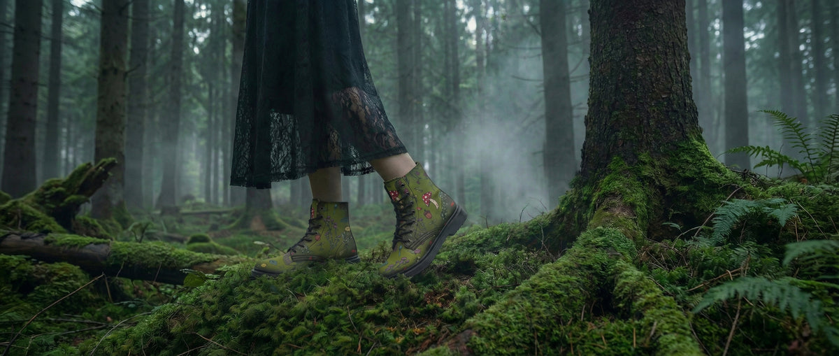 Green Herbology Boots from Botanical Boots