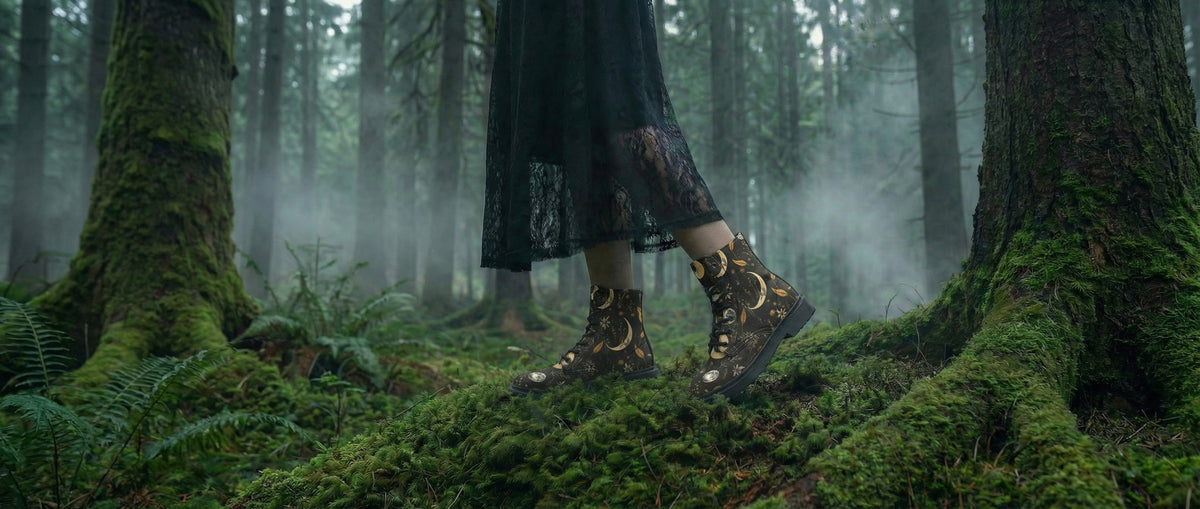 Moonlit Botanica Boots from Botanical Boots