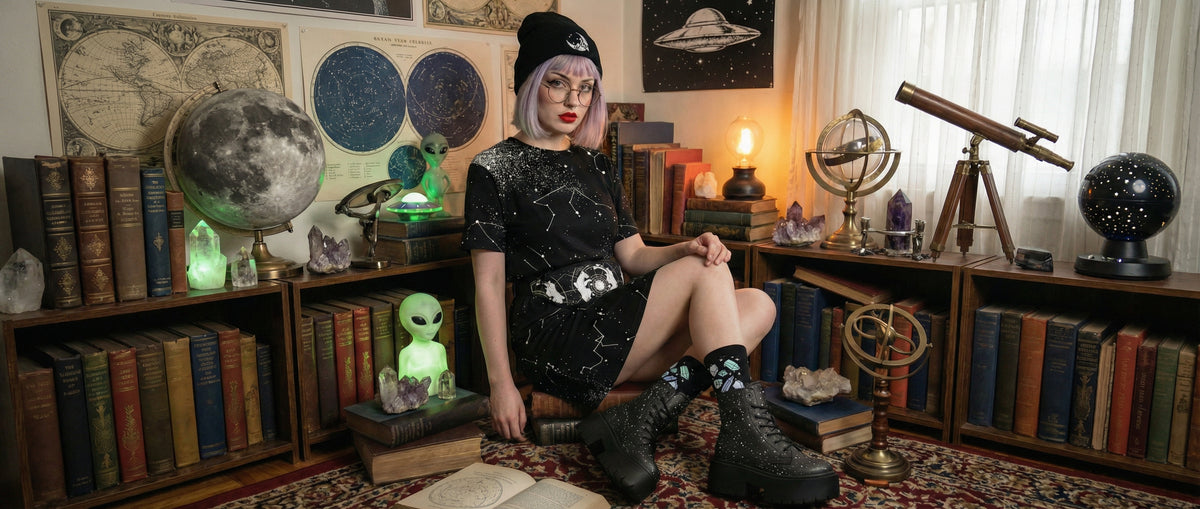 Starry Night Platform Boots from Celestial Platform Boots