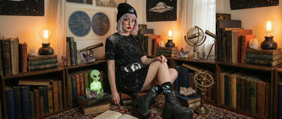 Starry Night Platform Boots from Celestial Platform Boots