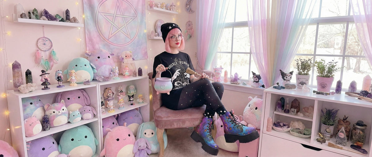 Rainbow Herbology Platform Boots from Platform Boots