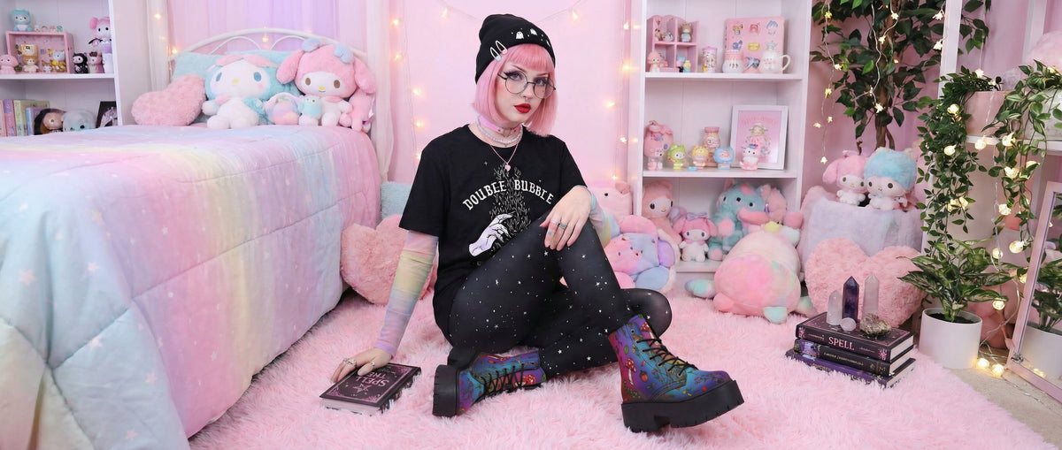 Rainbow Herbology Platform Boots from Platform Boots