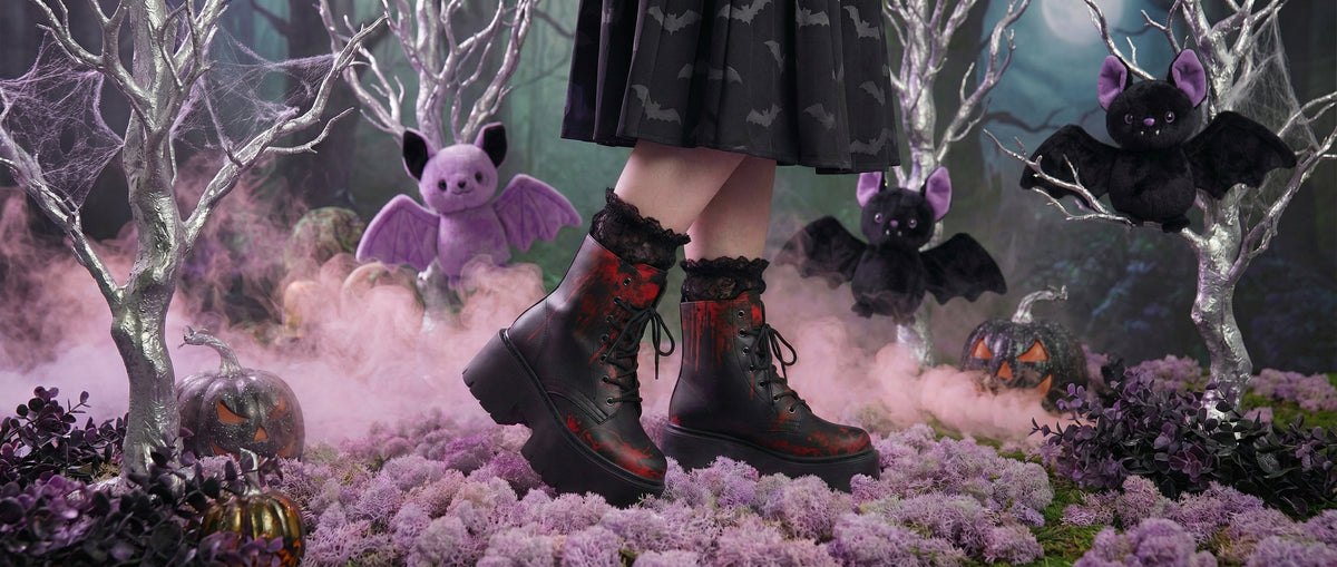 Black Oops My Bad Platform Boots from Platform Boots