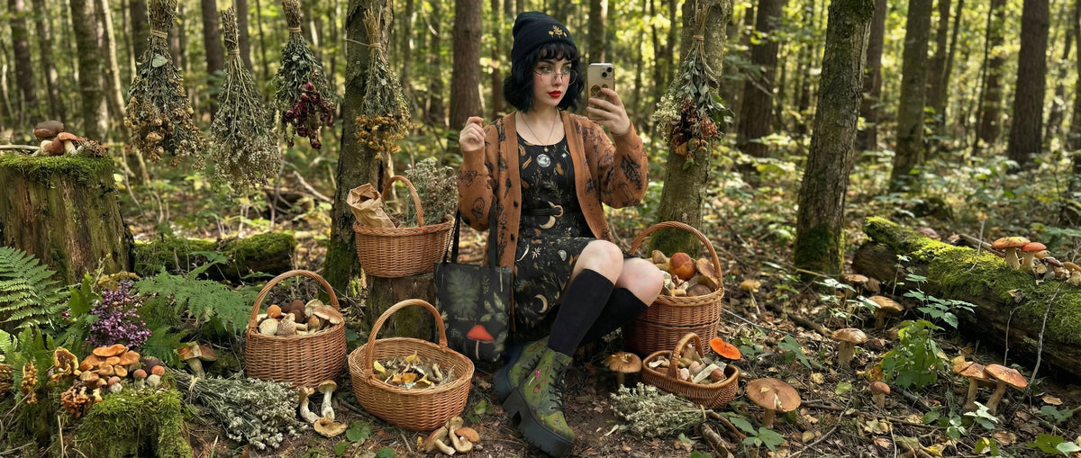 Green Herbology Platform Boots from Botanical Platform Boots