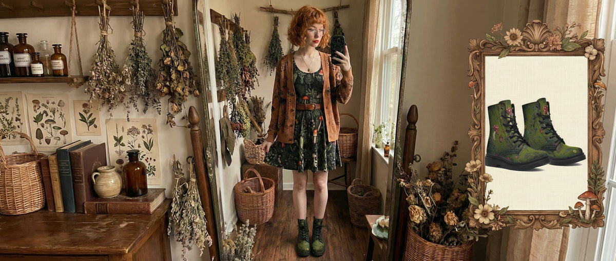 Green Herbology Boots from Botanical Boots