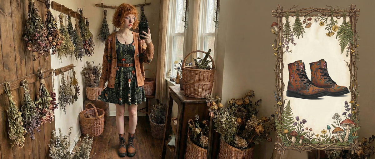 Rust Herbology Boots from Botanical Boots