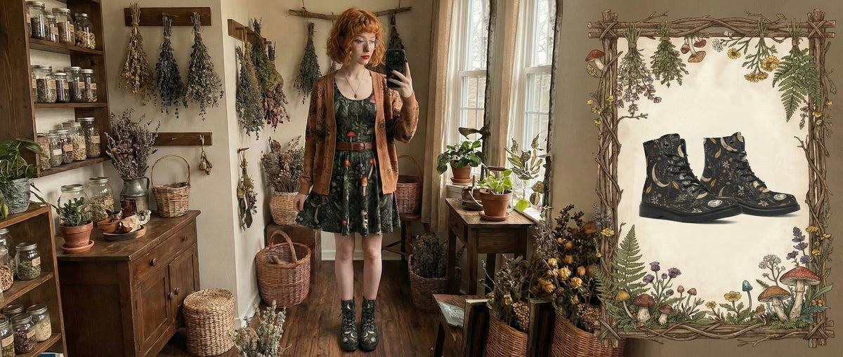 Moonlit Botanica Boots from Botanical Boots