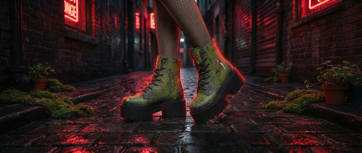 Green Herbology Platform Boots from Platform Boots