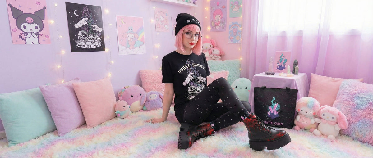 Black Oops My Bad Platform Boots from Platform Boots