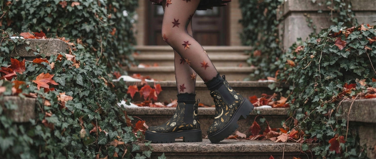 Moonlit Botanica Platform Chelsea Boots from Platform Chelsea Boots